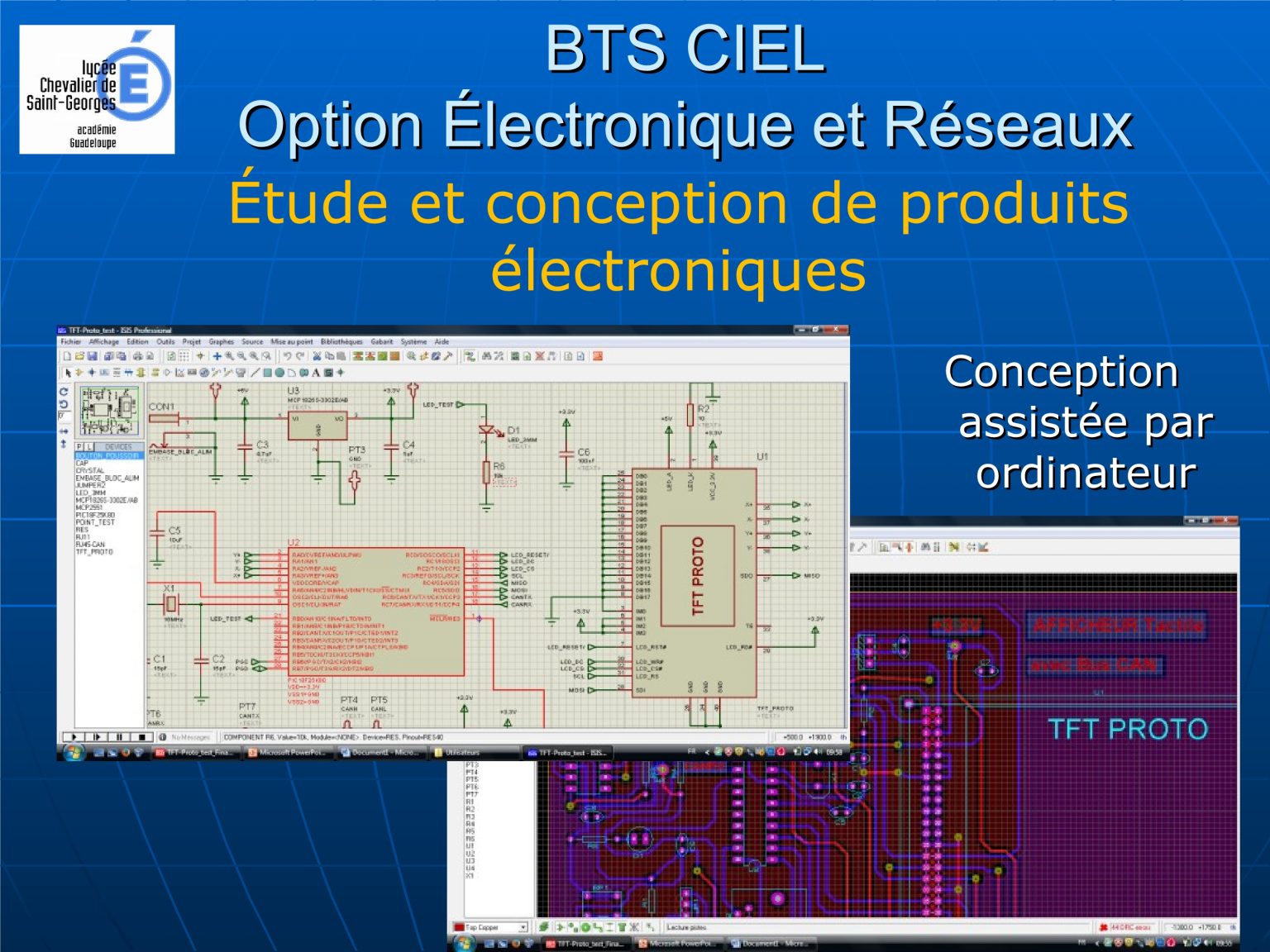 BTS CIEL Option B: Électronique Et Réseaux – LPO Chevalier De Saint-Georges